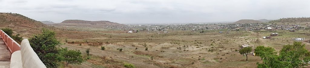 Panoramic view of Amravati City from Mahadev Mandir.
