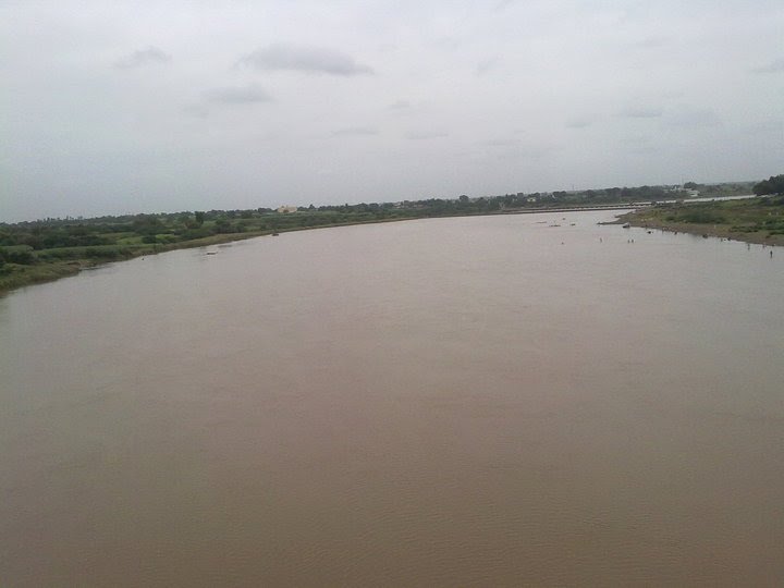View of Bhima from railway bridge(Wilingdon bridge ),Pandharpur