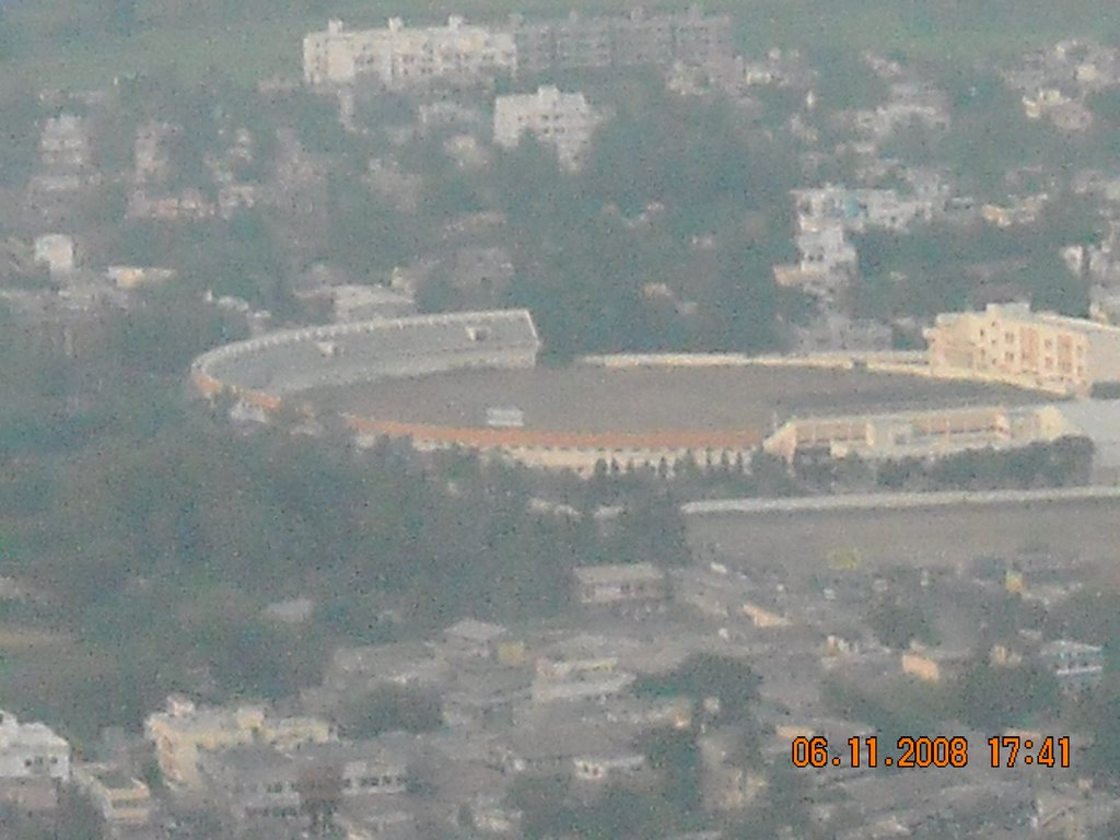 Ch.Shahu Sports Stadium From Ajinkyatara.