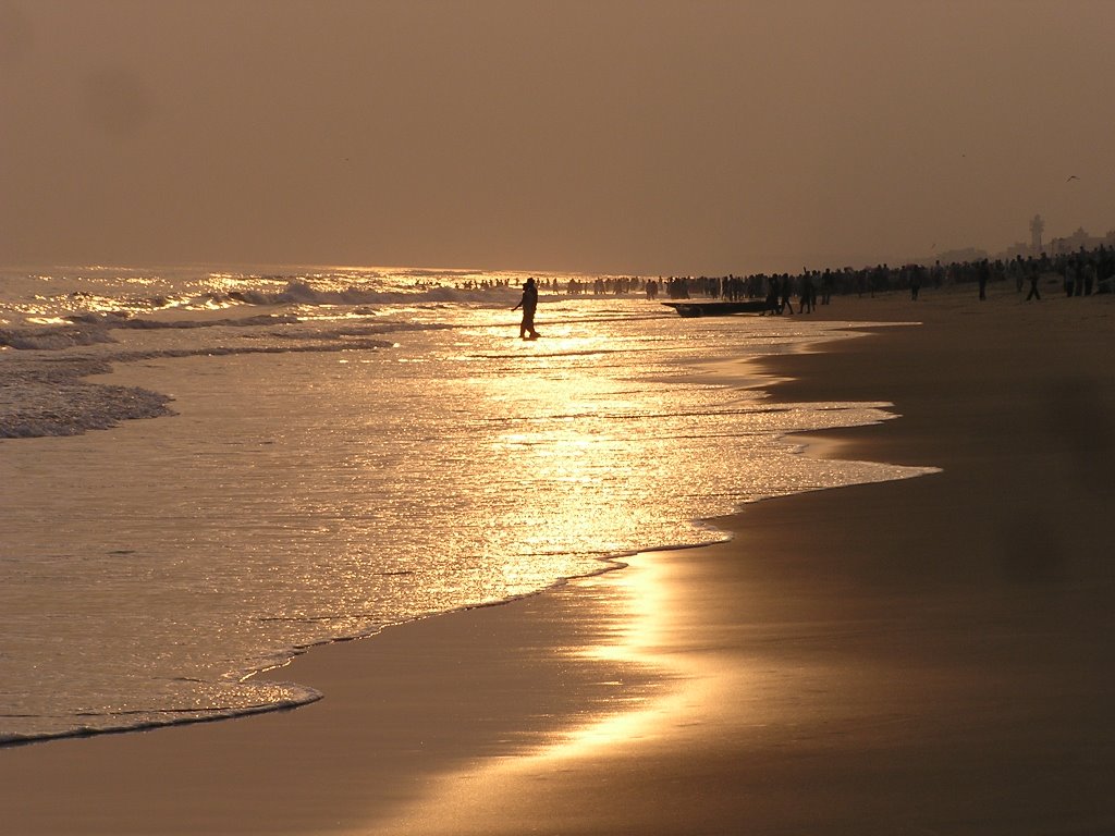 Sunset in ocean