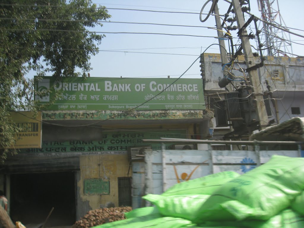 Oriental Bank of Commerce Branch, Sukerpura Branch, Dera Road, Batala, Gurdaspur District, Punjab