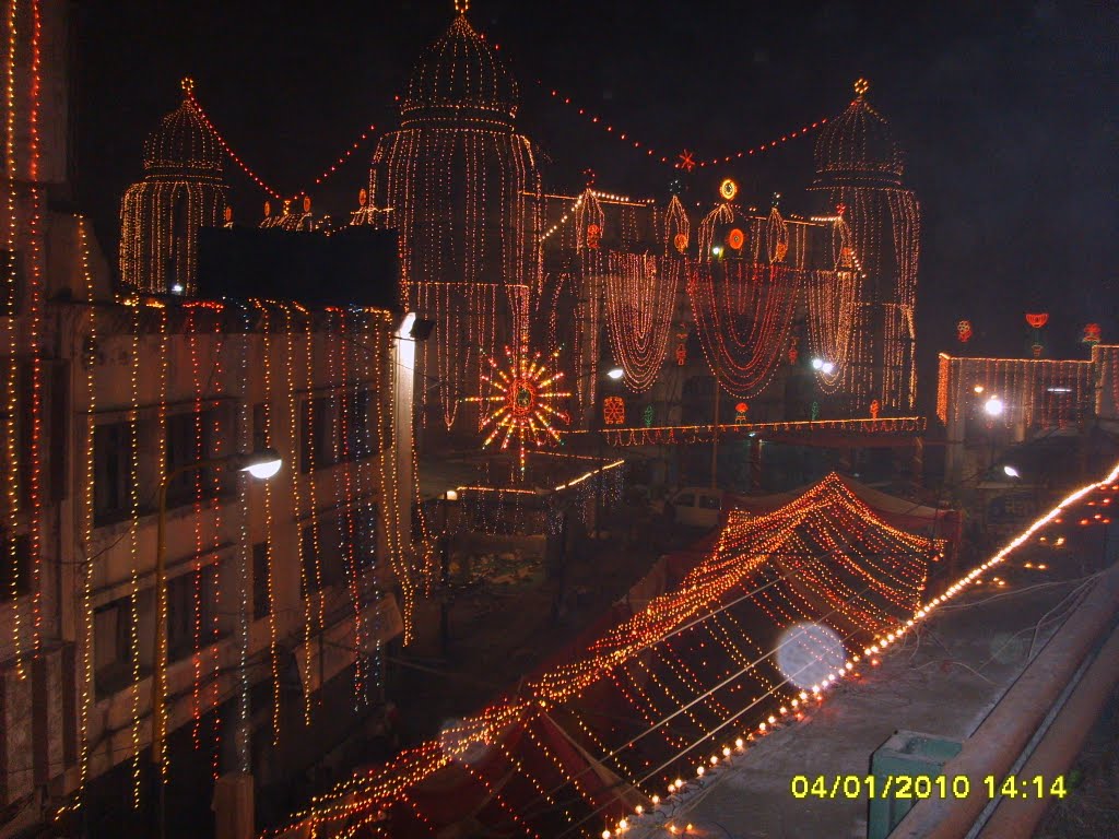 gurdwara dukh nivaran sahib with lighting