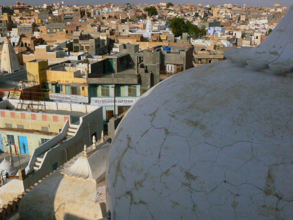 bikaner, view from the roof of jainist temple