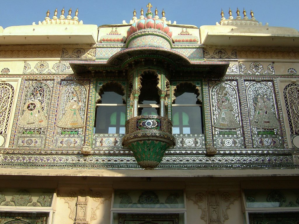 Udaipur-City Palace-Mor Chowk-Ornament of the Wall