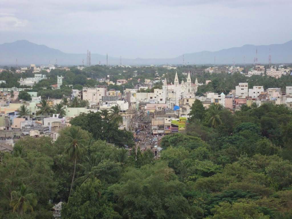 DSC04223 திண்டுக்கல்-பத்மகிரிகோட்டையிலிருந்து செயிண்ட் ஜோசப் தேவாலயம் view from Dhindukkal PadmagiriKottai02