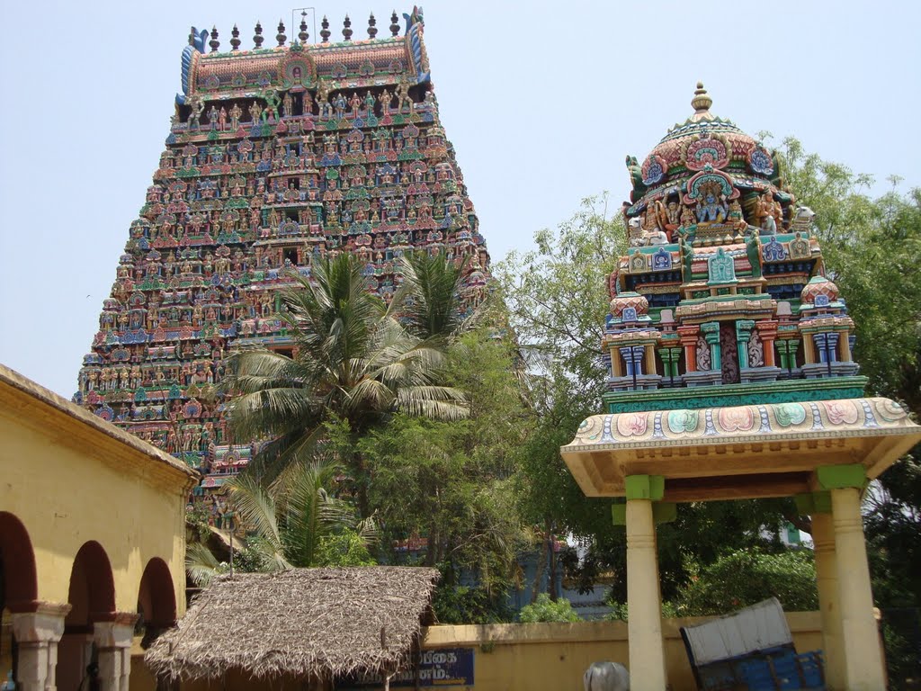 DSC08001 ஸ்ரீ ஆதி கும்பேஸ்வரர்  கோயில் श्री आदि कुम्बेश्वर मंदिर- Arulmigu Aadhi Kumbeswarar Temple from N.E.