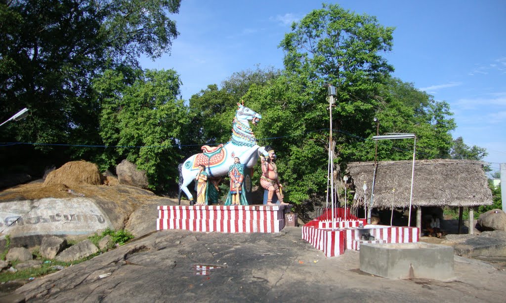 அய்யனார் குதிரை - கருப்பசாமி திருகோகர்ணம்    புதுக்கோட்டை Pudhukkottai   4442