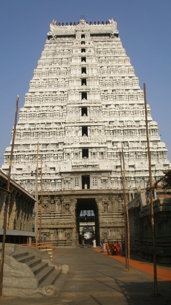 ஸ்ரீ திருவனாமலை அருணாச்சலேஸ்வர் சிவன் கோவில் கோபுரம்