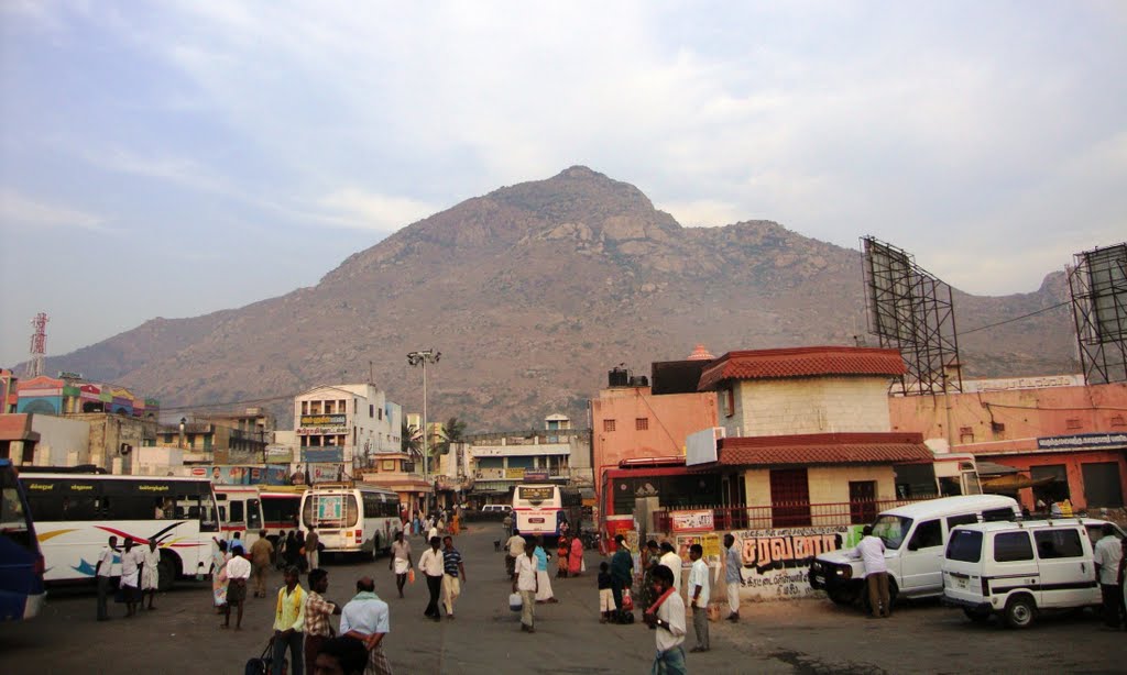 DSC08349 திருவண்ணாமலை & பேருந்து நிலையம் Thiruvannamalai Hill From Bus Stand  06.51.18