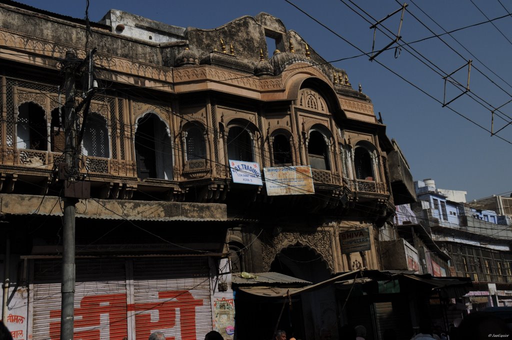 Agra,old city - balcony