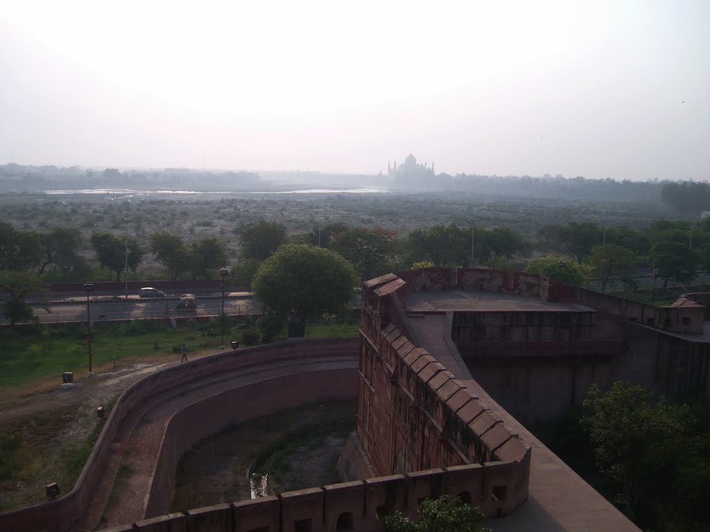 Taj Mahal View from LalKilla