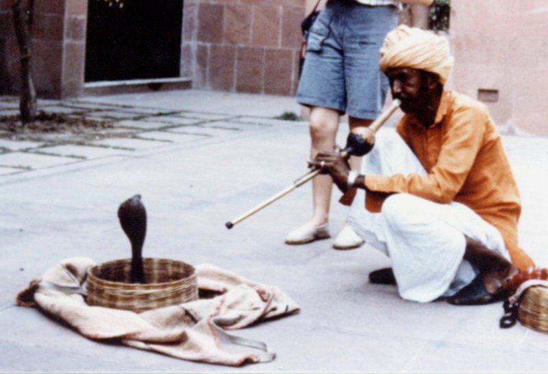 Fachiro con cobra, Agra - India (1985)
