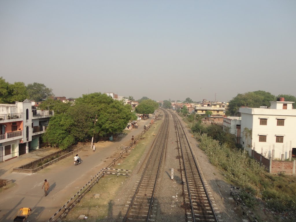 RAILWAY TRACKS TOWARDS DOMINGARH, Gorakhpur, Uttar Pradesh, India