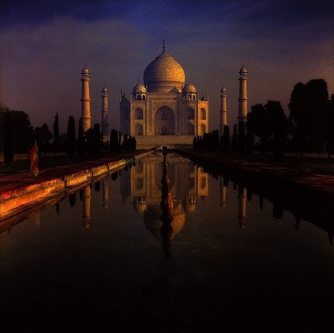 Agra Taj Mahal (Palazzo della Corona) - Old slide digitized