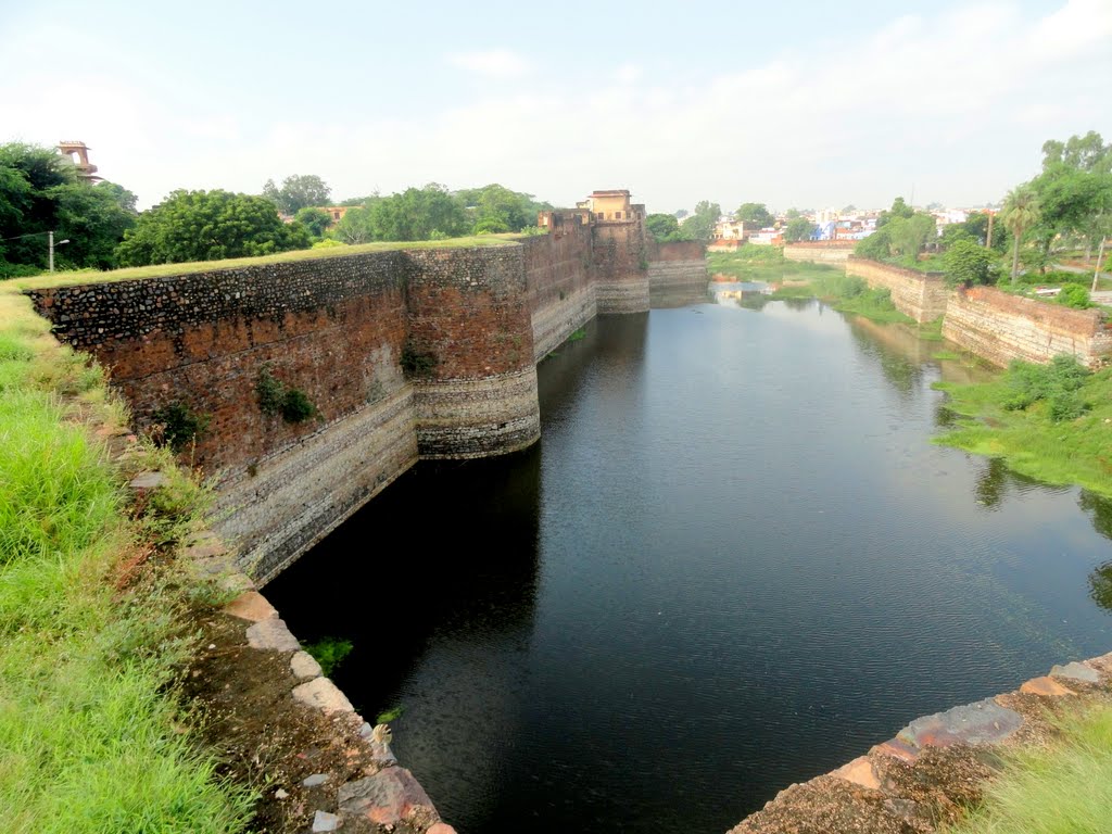 Lohagarh fort wall in North, Bharatpur,Raj., India