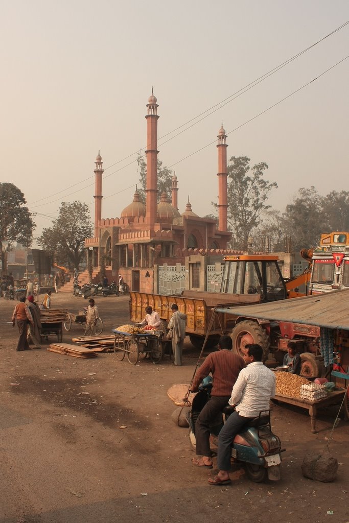 Local Mosque. Photo was taken somewhere along the road from Rishikesh to Delhi