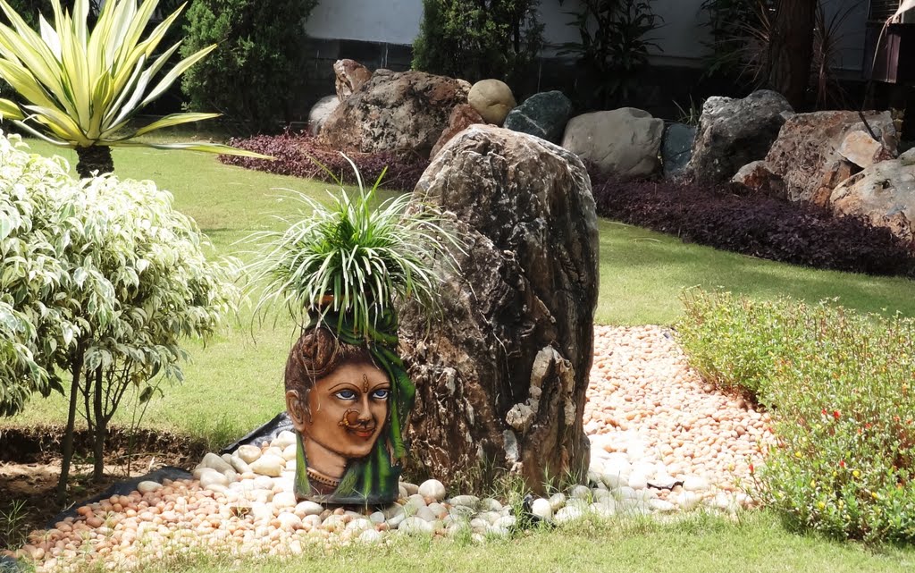 stone carving or plant?