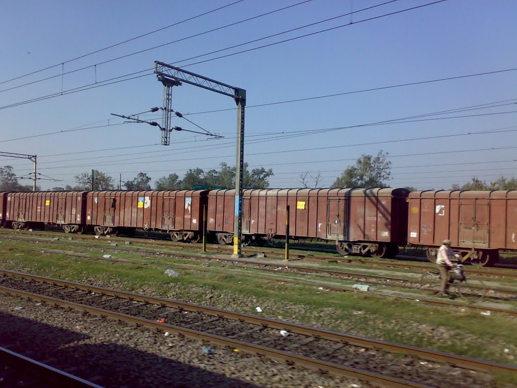 A VIEW OF INDIAN GOODS TRAIN 2011-- BY-GURMEJ SINGH VIRK 9465177443