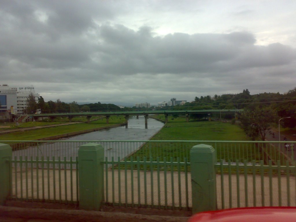 view from Sambhaji Bridge