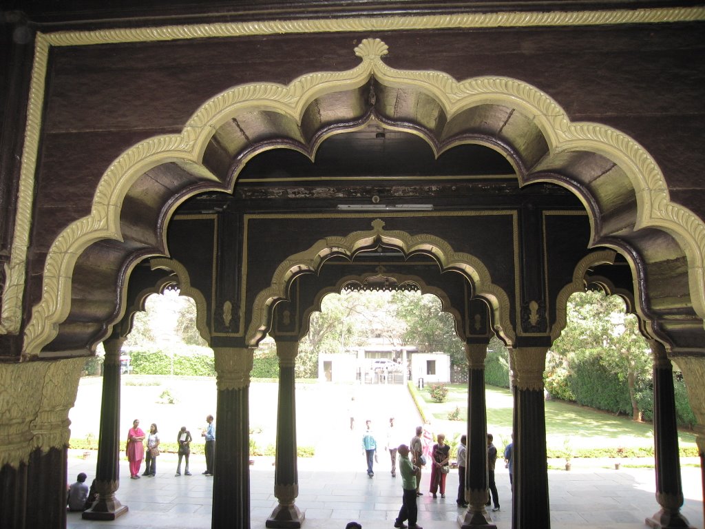 Interior View 2 - Summer Palace of Tipu Sultan, Bangalore, India - Photo by T.S.Bilhanan