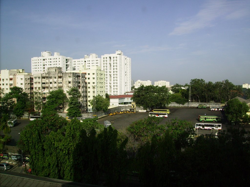 View from Green Park Hotel in Chennai