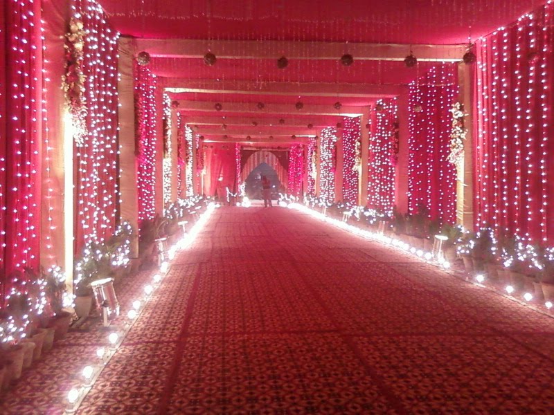 A decorated wedding scene @ Eidgah