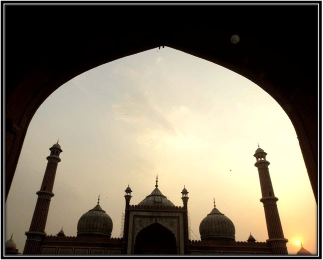 Sunset at Jama Masjid