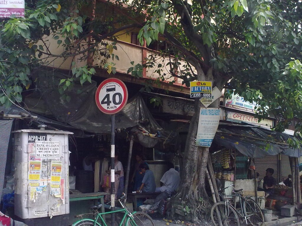 Speed Limit Sign at Kolkata