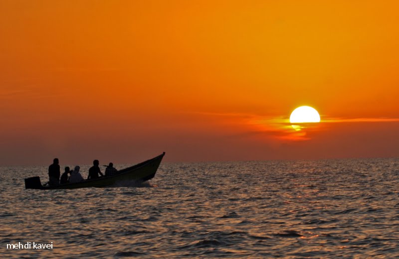 سواحل خزر caspian sunset
