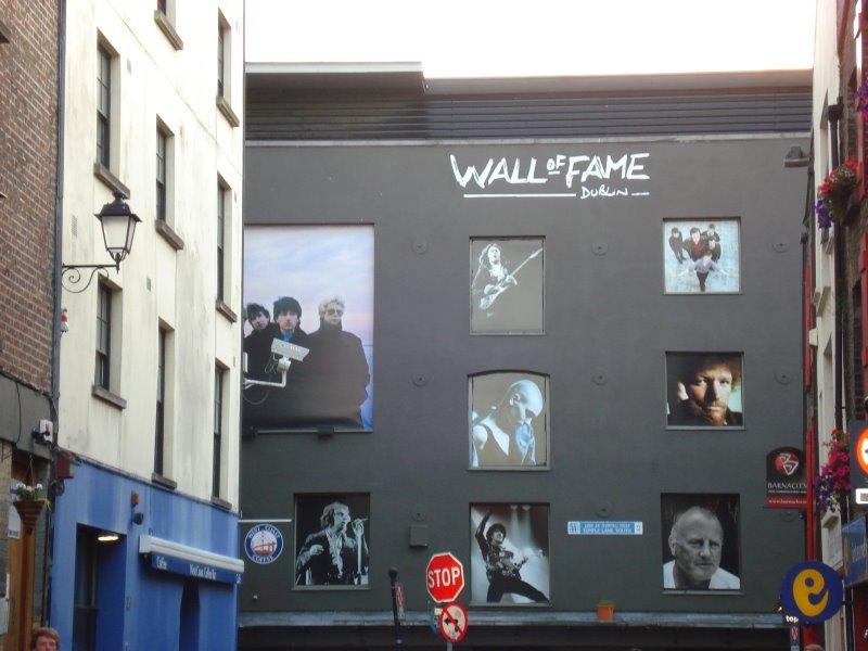 Hírességek fala - Wall of Fame,Dublin