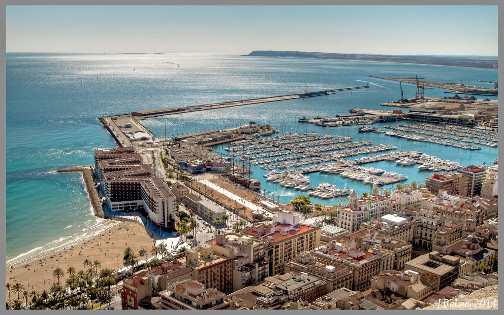 Alicante: Vista desde el castillo de Santa Bárbara.