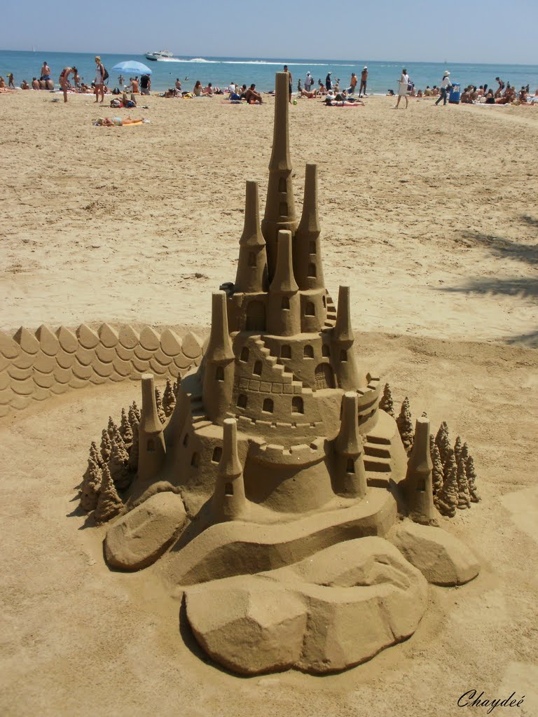 "Castillo en la playa del  Postiguet". Alicante.