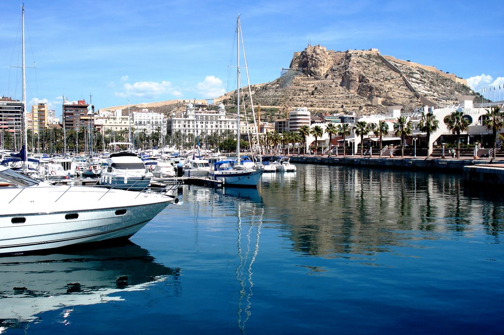 - Castillo de Sta.Bárbara desde Puerto -