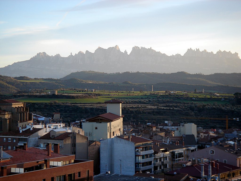 Les Muntanyes de Montserrat des de el parc de Puigterrà - (www.guiamanresa.com)