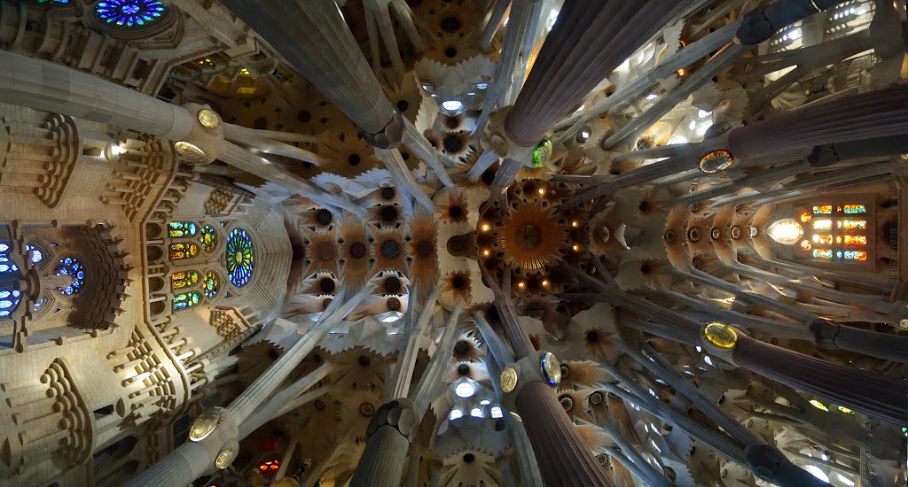 Sagrada Familias roof panorama