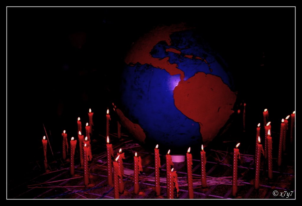 Detalle de manifestación en Cánovas ("Por un mundo sin hambre")