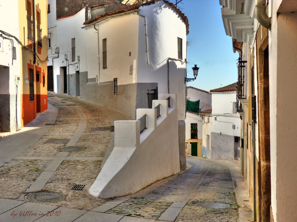 Los Caleros street in Caceres downtown: Unescos  Heritage of Mankind