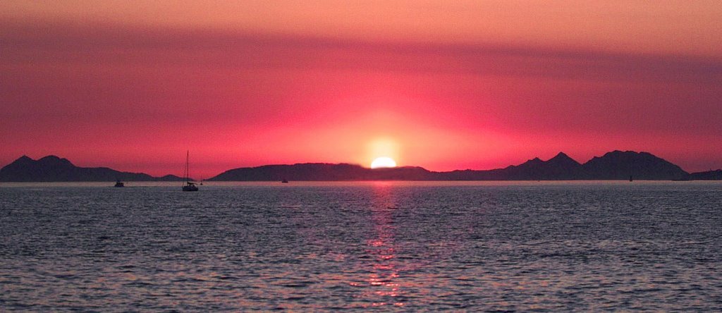 Ría de Vigo, Sunset