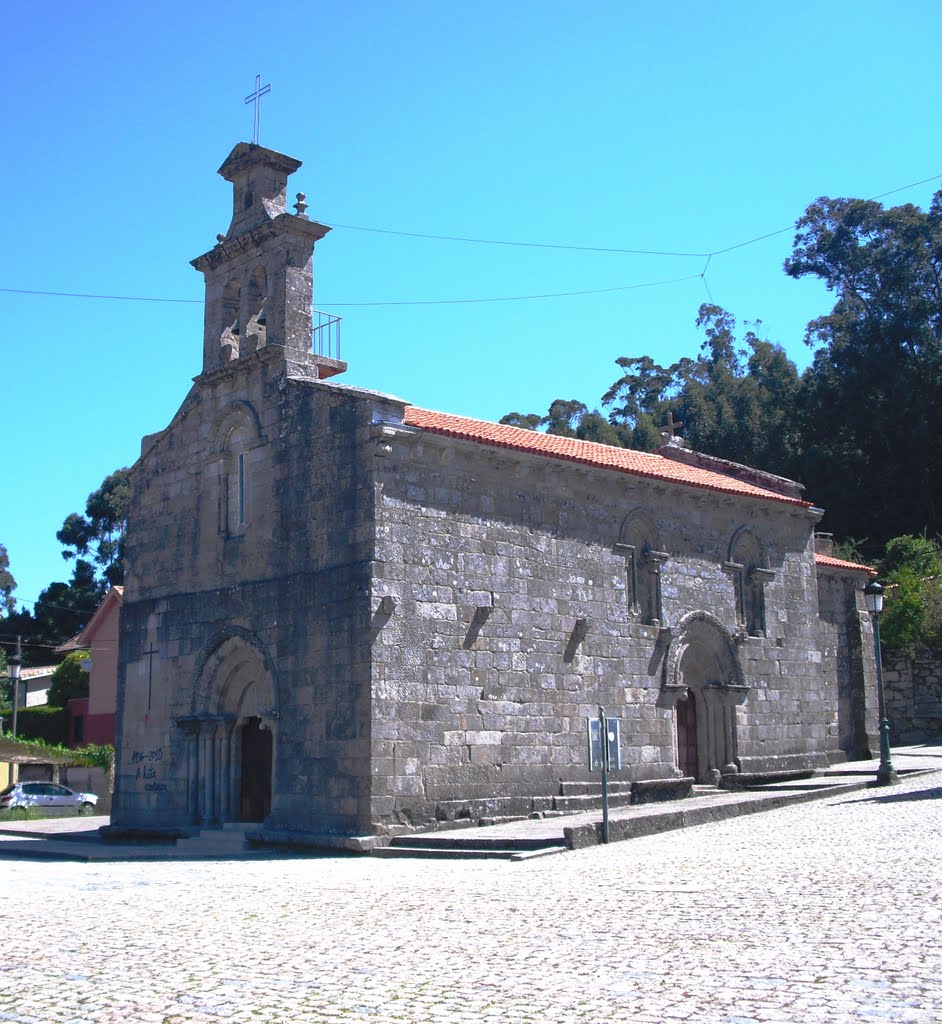 Iglesia de Santa María de Castrelos. (Romanico. Siglo XIV). Vigo. Galicia. España.