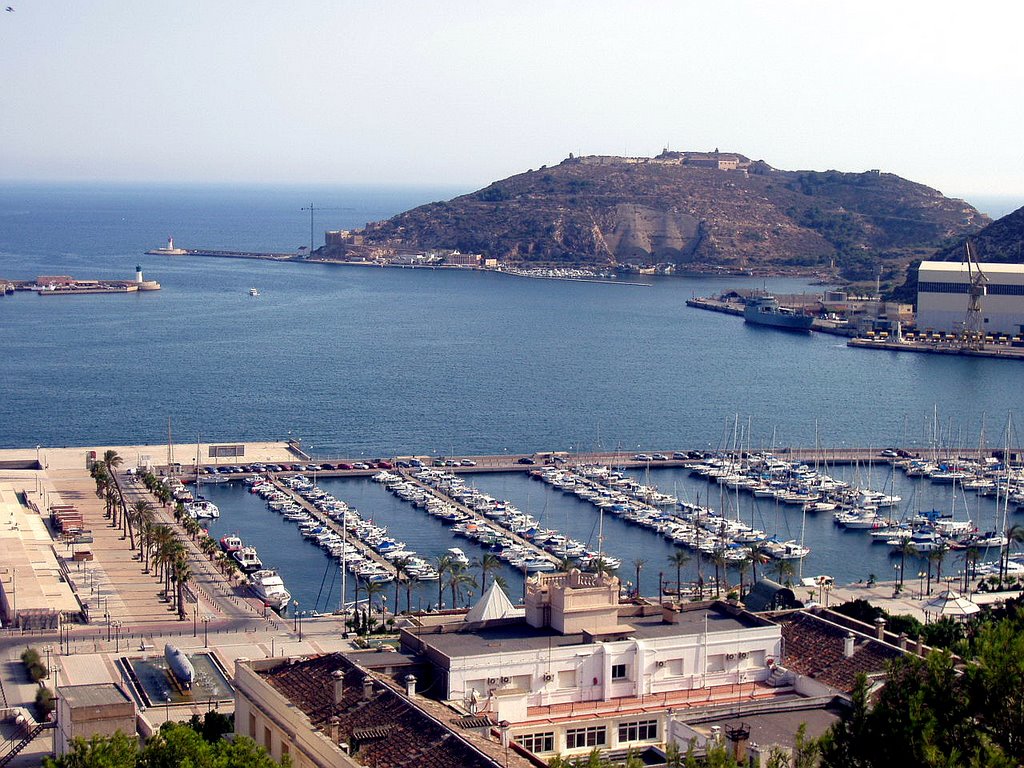 Vista del Puerto, Cartagena, Murcia, España