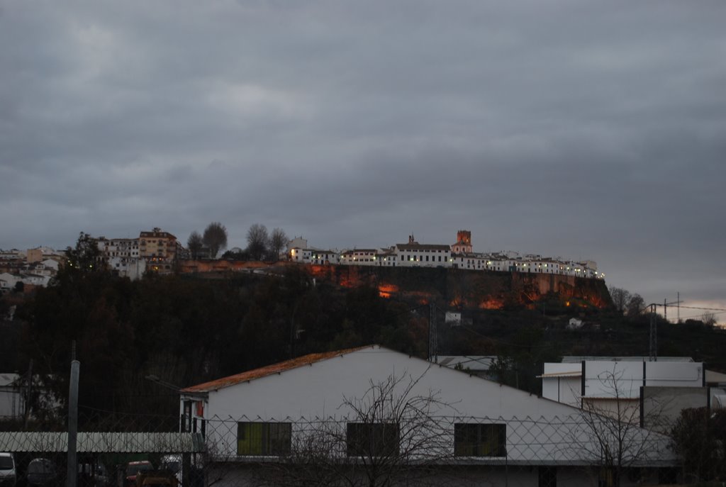 Priego al anochecer