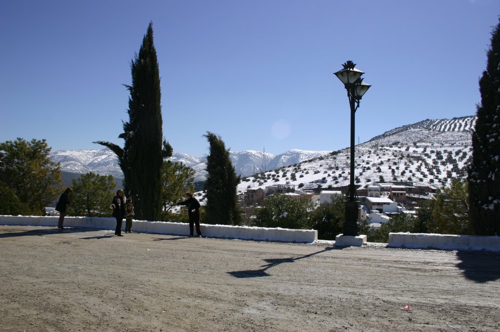 Paisaje desde el monte calvario - nevado