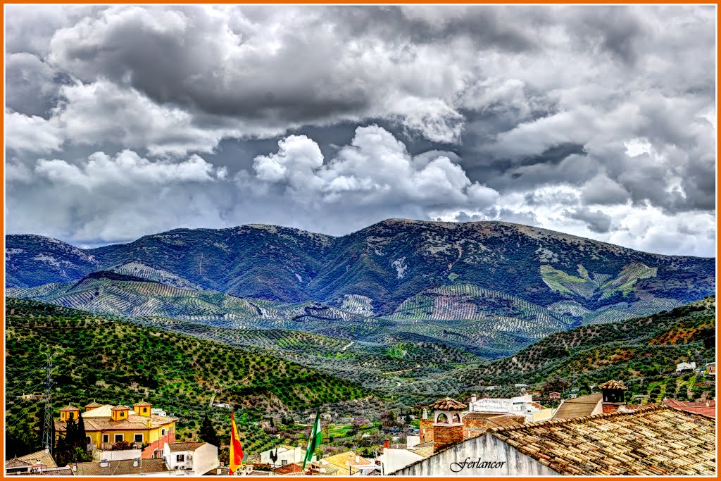 Paisaje   desde  Priego.(f) Enlarge  please  to  see  better. Dedicado a  **Manuel  Aguilera  Serrano**.