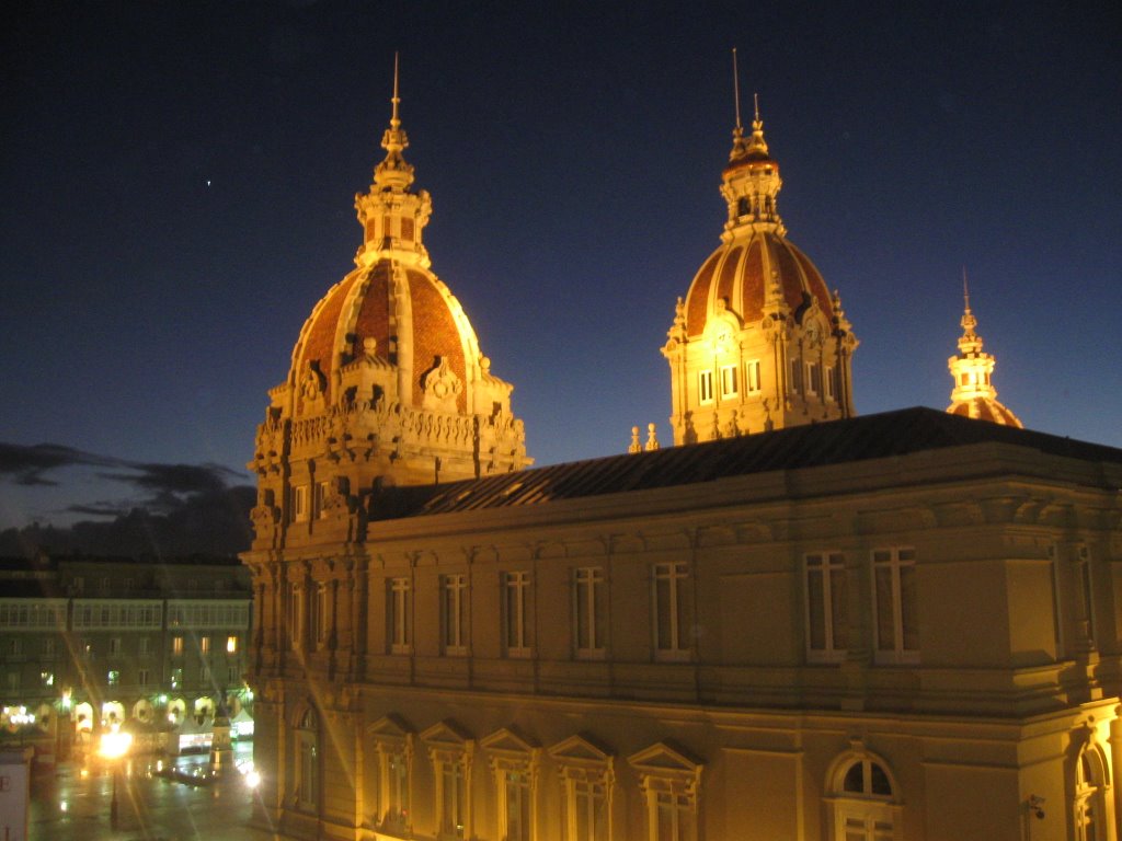 Torres del ayuntamiento coruñés.