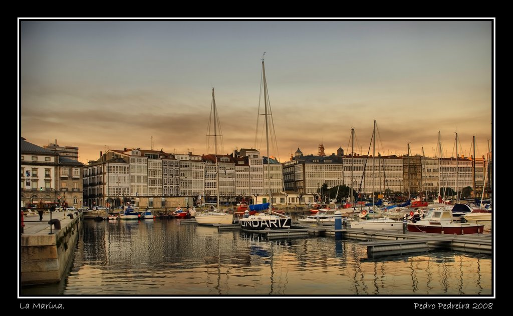Panoramica. Atardece en La Coruña