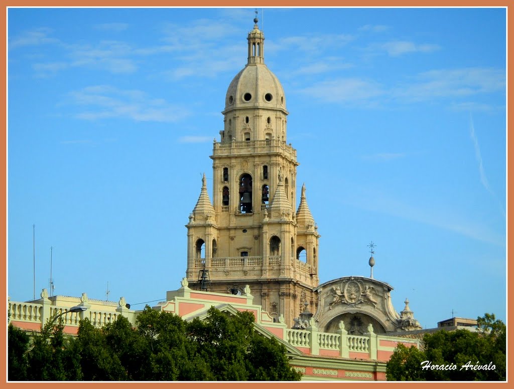 The bell tower of the Cathedral of Santa Maria, Murcia, is 96 meters high and has 25 bells.