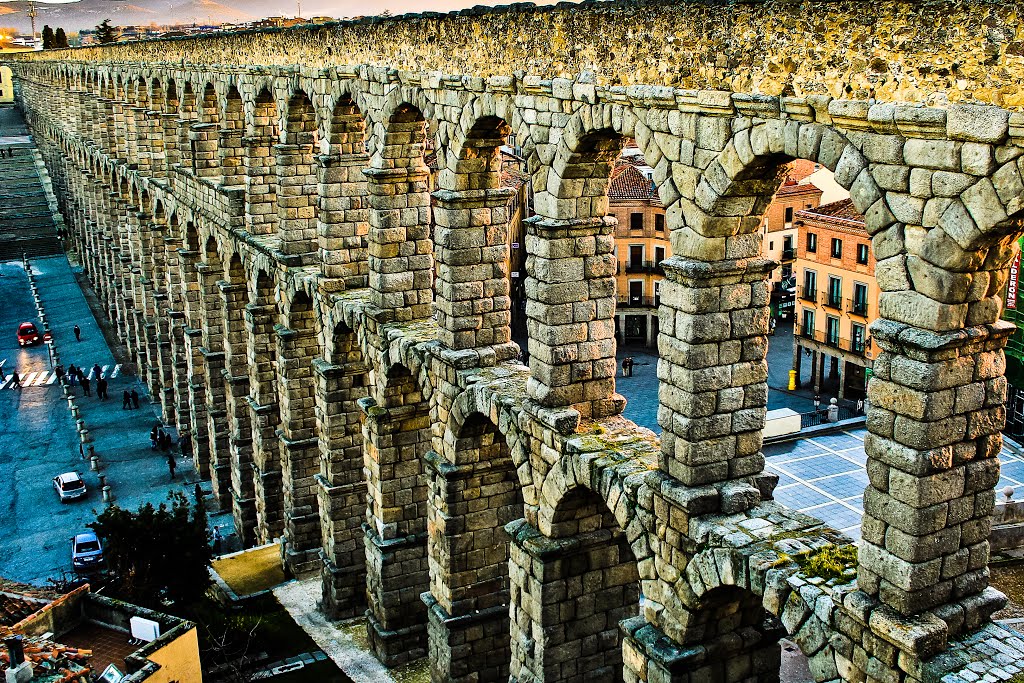 The Segovia Aqueduct  -------- First Prize in August 2013 / Panoramio Contest