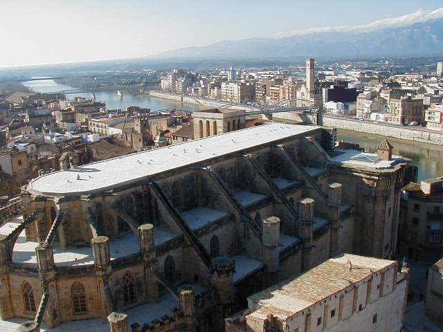 Tortosa - Catedral y río Ebro