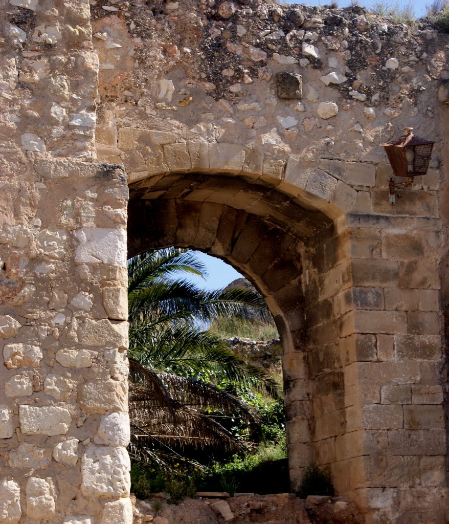 Restes de la muralla de Tortosa.