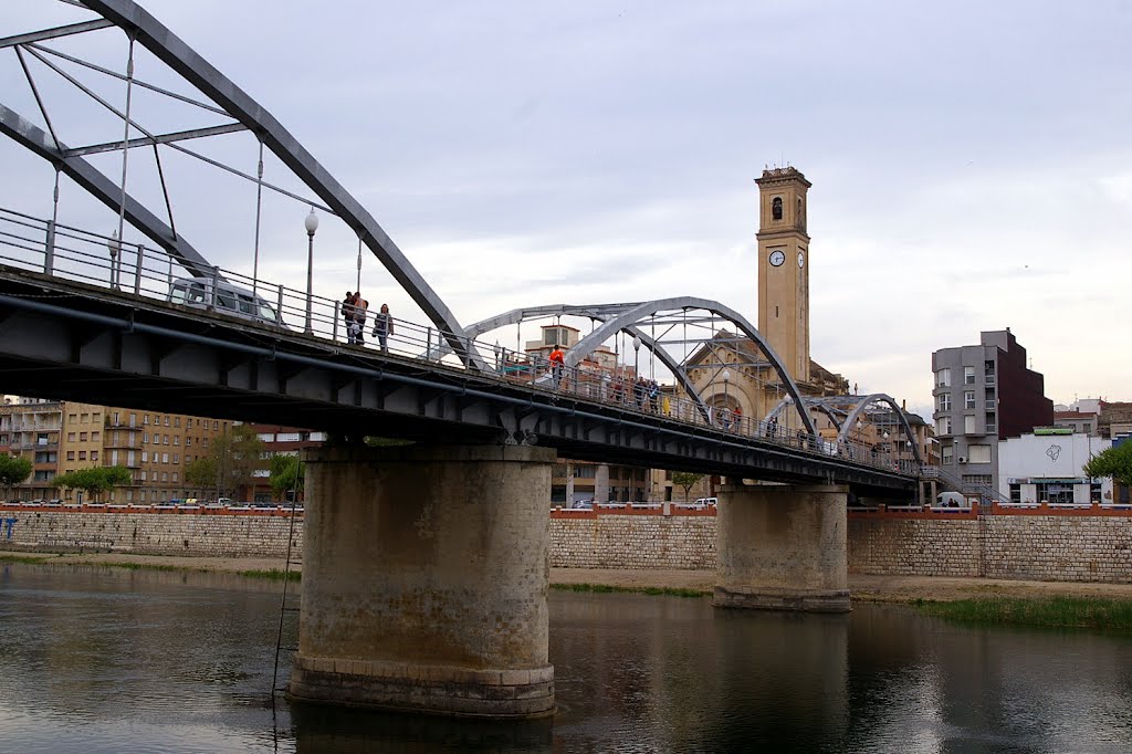 Puente sobre el Rio Ebro, Tortosa, Tarragona, Cataluña, España